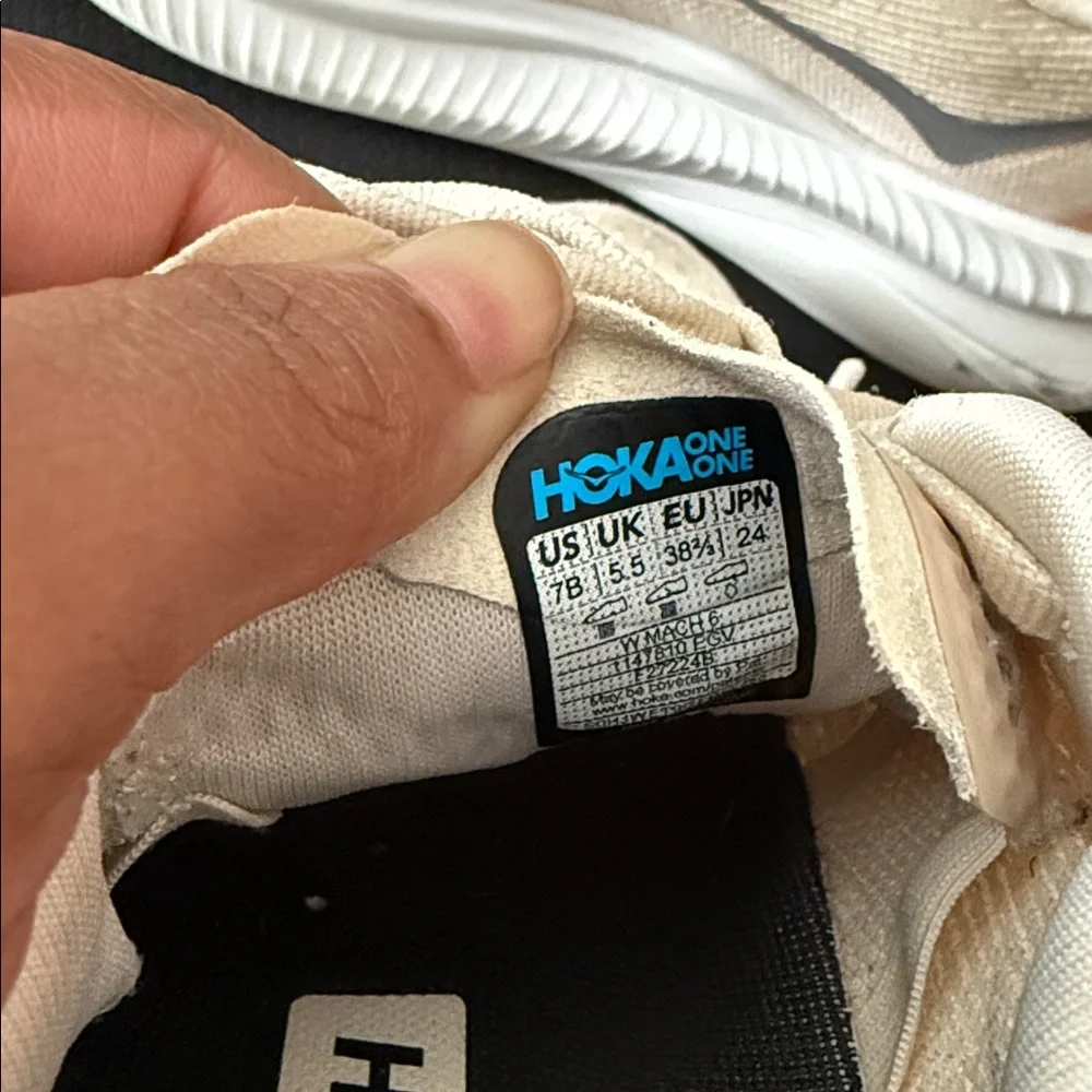 Hoka Womens Mach 6 Size 7 Wide Athletic running Shoes - Picture 5 of 7